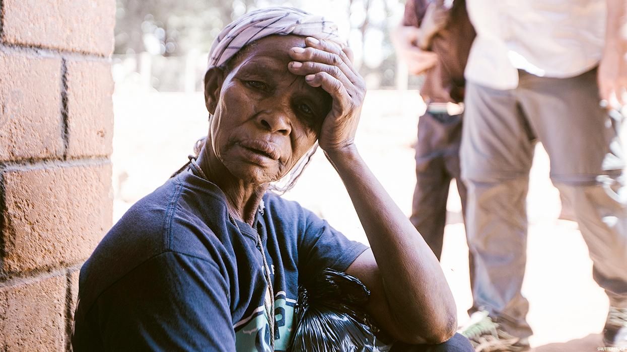 An elderly Kenyan woman
