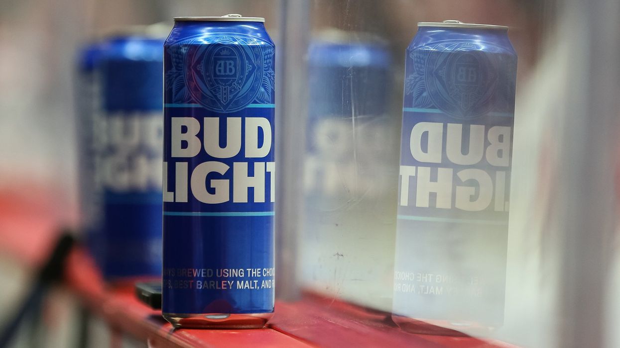 Bud Light beer cans