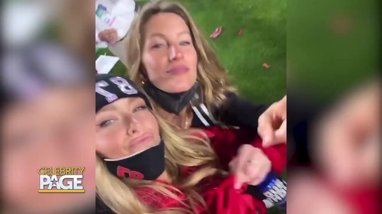 Gisele Bündchen & Camille Kostek Support Tom Brady & Rob Gronkowski At Super Bowl LV