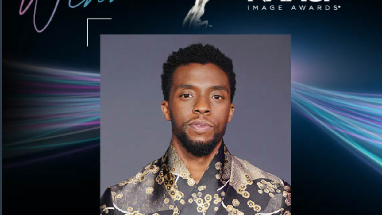 Chadwick Boseman's Wife Accepts NAACP Image Award On His Behalf