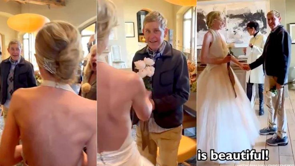 Ellen DeGeneres and Portia de Rossi Renew Wedding Vows With Kris Jenner Officiating