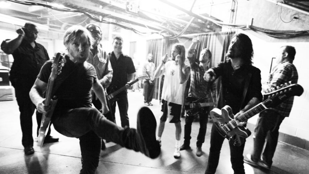 Foo Fighters Take The Stage At Madison Square Garden