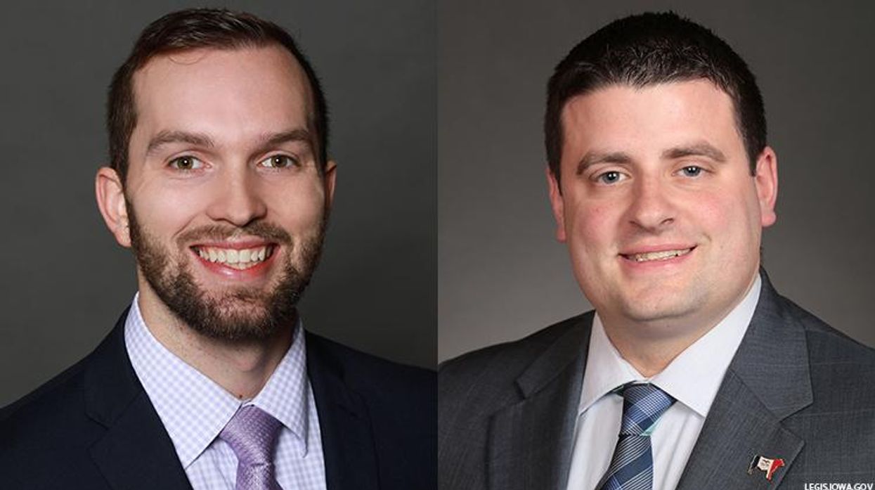 From left: Skyler Wheeler and Pat Grassley