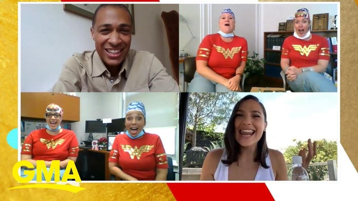 'Wonder Woman' Star Gal Gadot Surprises Health Workers On GMA