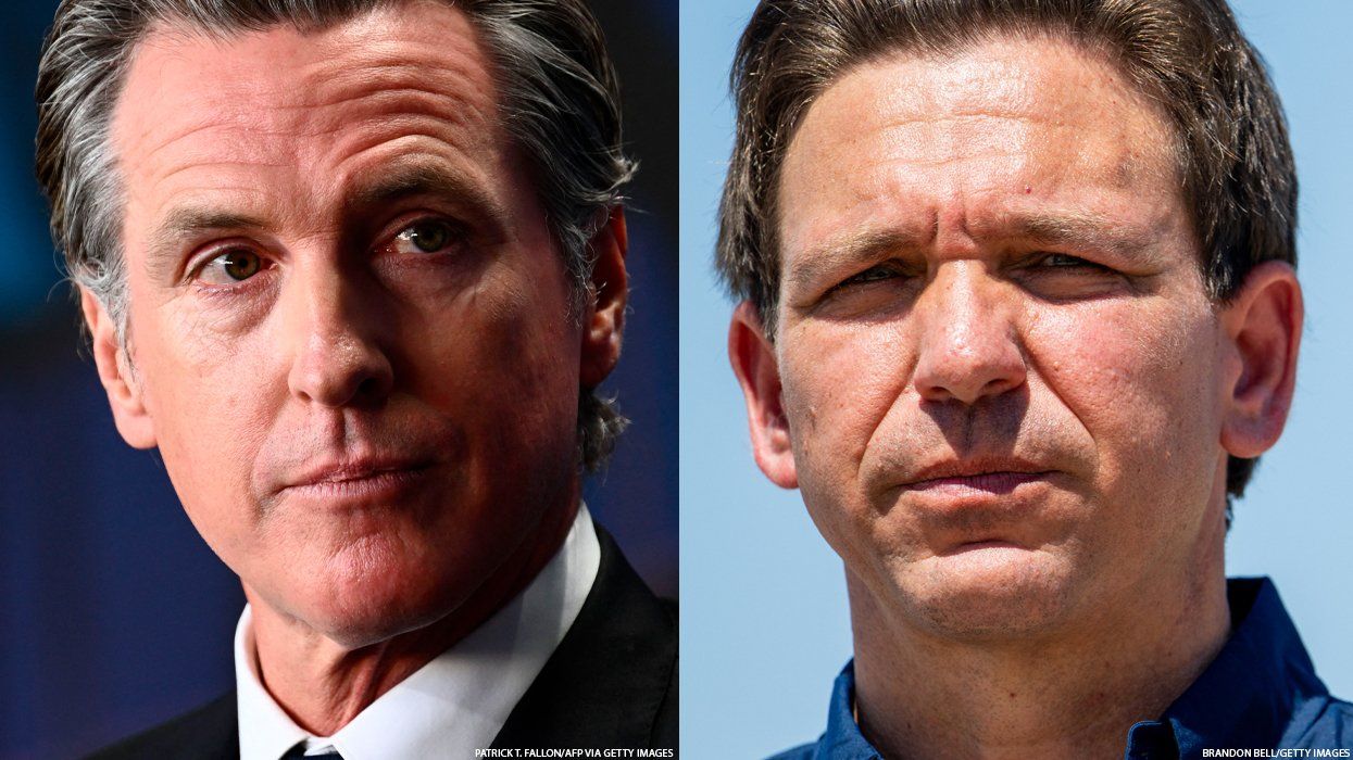 Gavin Newsom and Ron DeSantis
