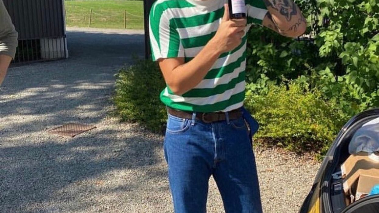 Harry Styles Debuts New Quarantine Mustache