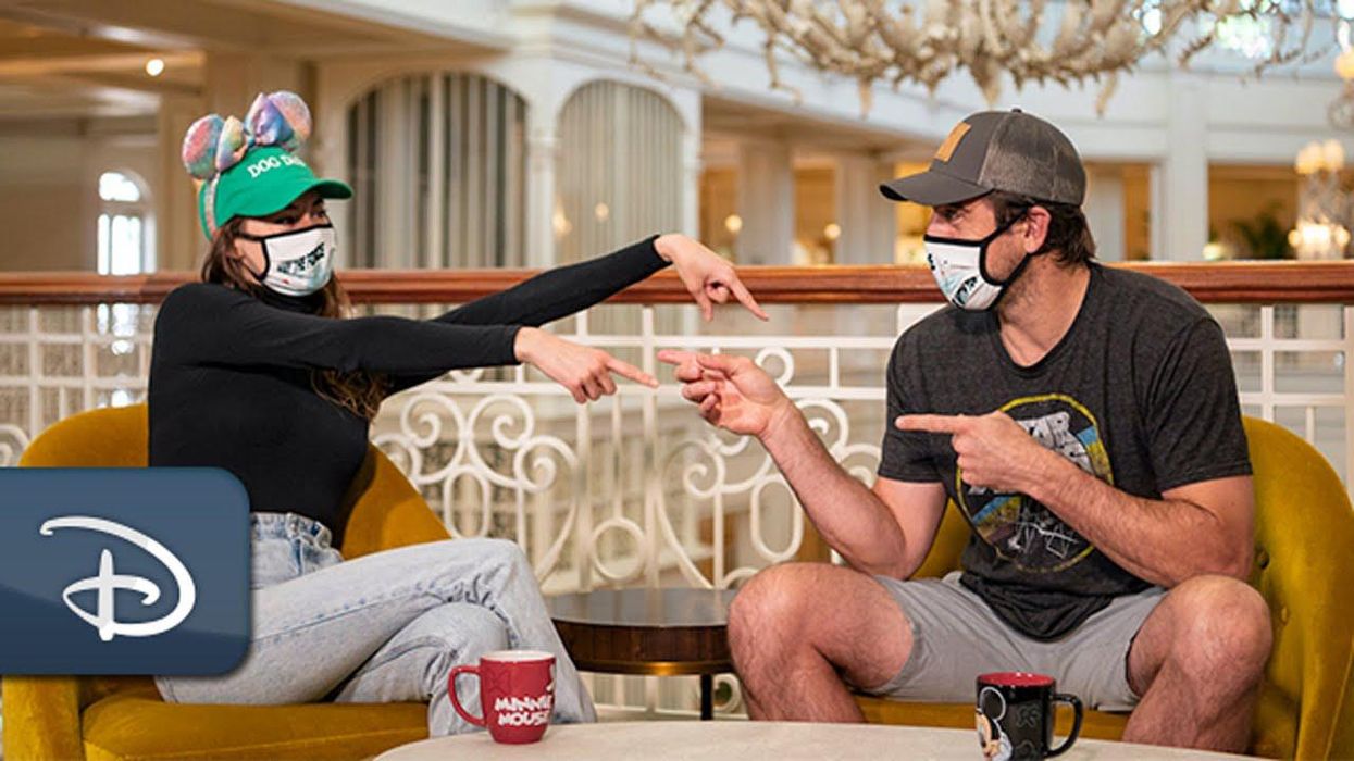 Shailene Woodley & Aaron Rodgers Visit Disney World