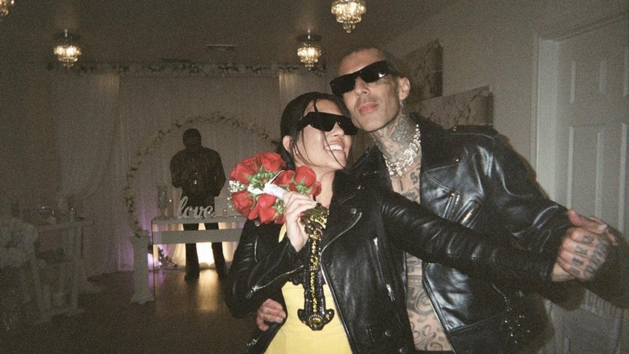 Kourtney Kardashian and Travis Barker Didn't Have a License for Las Vegas Wedding