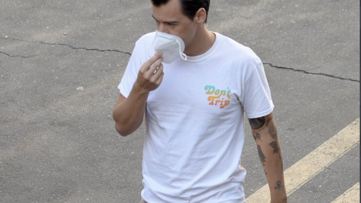 Fans Go Crazy Over Photos of Harry Styles From The Set of 'Don't Worry Darling'