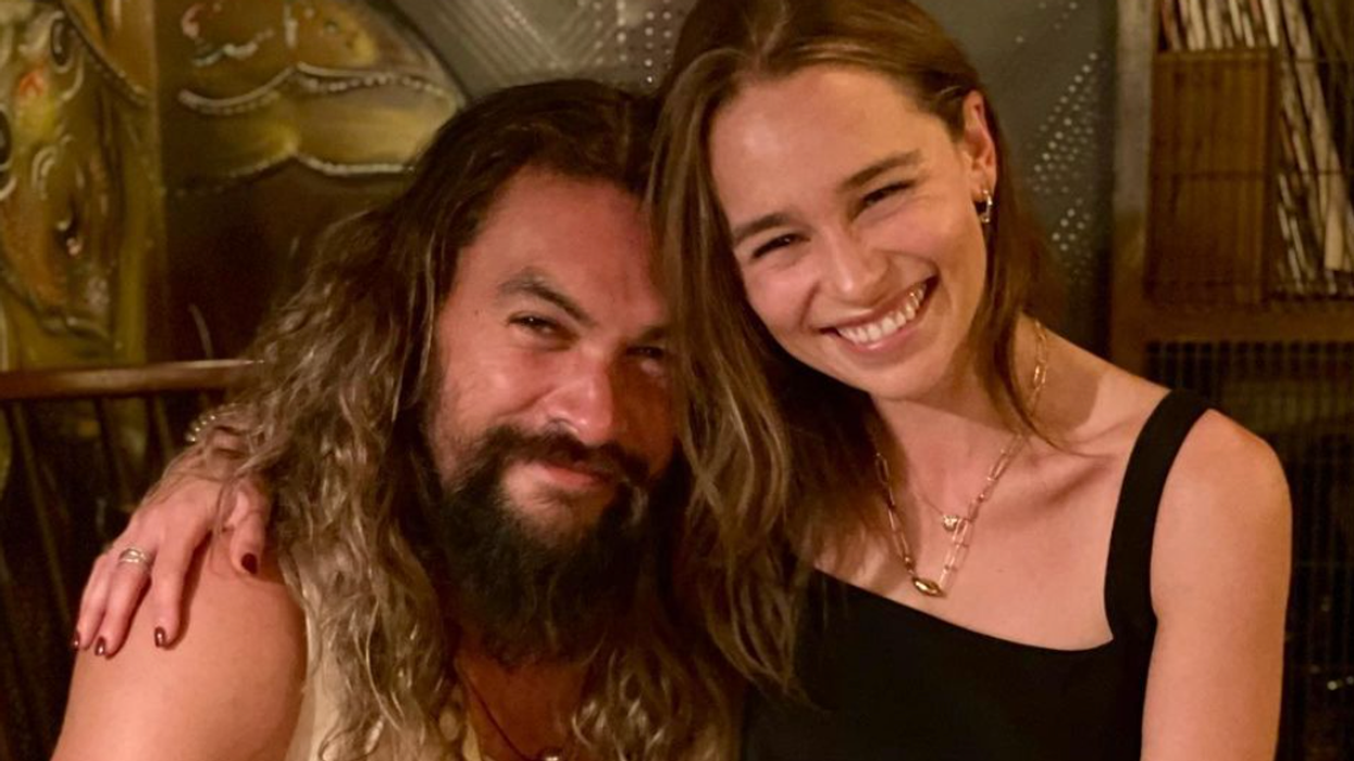 GOT Stars Jason Momoa and Emilia Clarke Reunite