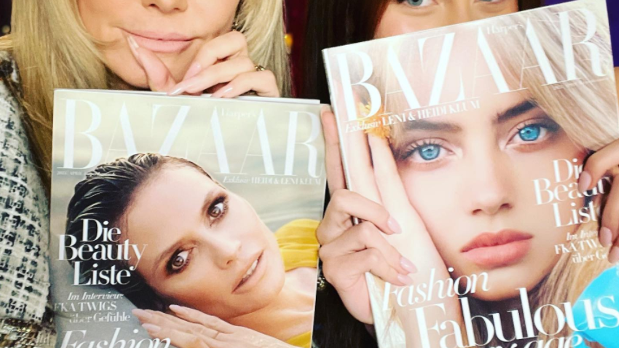 Heidi Klum & Her Daughter Appear on Harper's Bazaar Germany