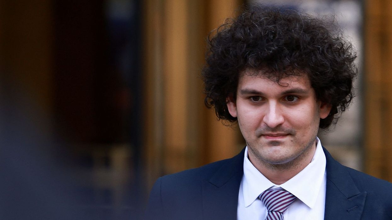 Indicted FTX founder Sam Bankman-Fried leaves the United States Courthouse in New York City, on July 26.