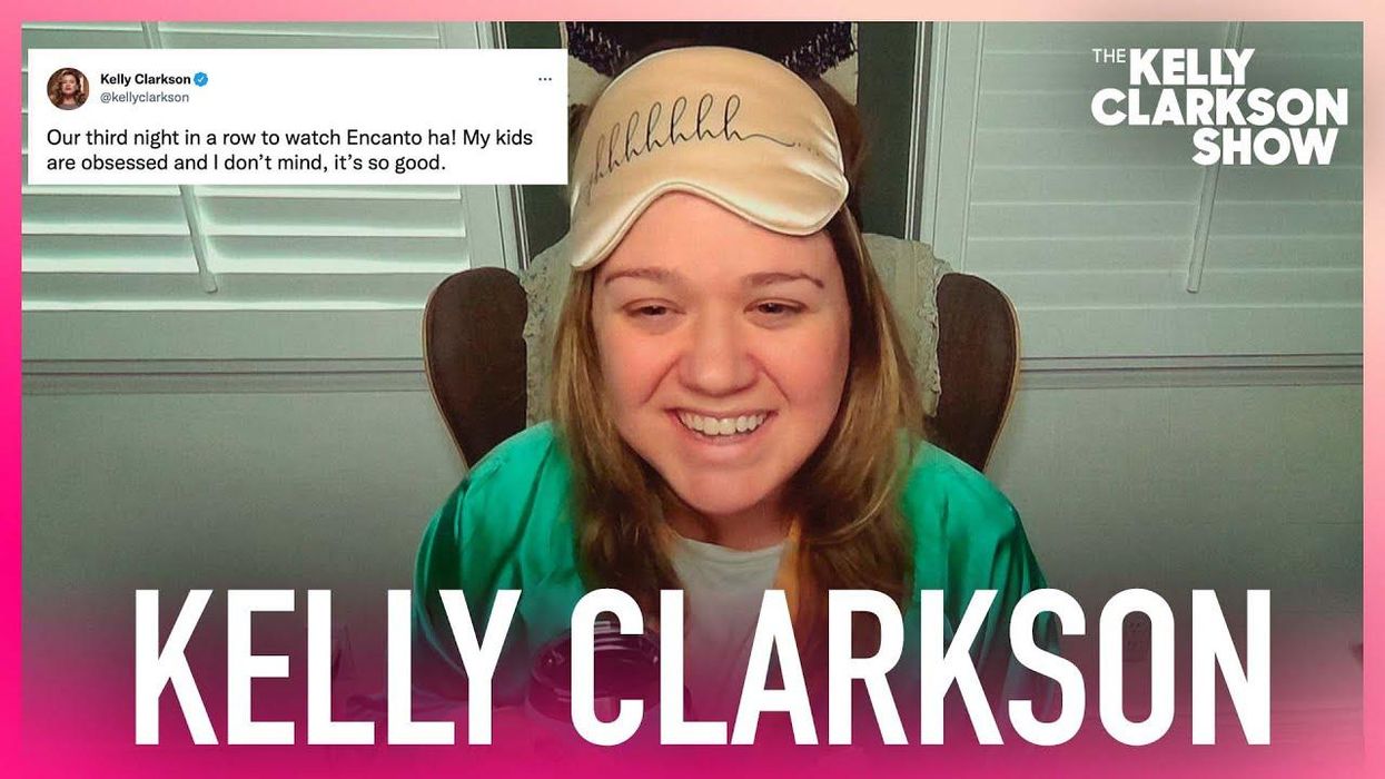Kelly Clarkson Appears as a Guest on Her Own Show During Quarantine with Kids