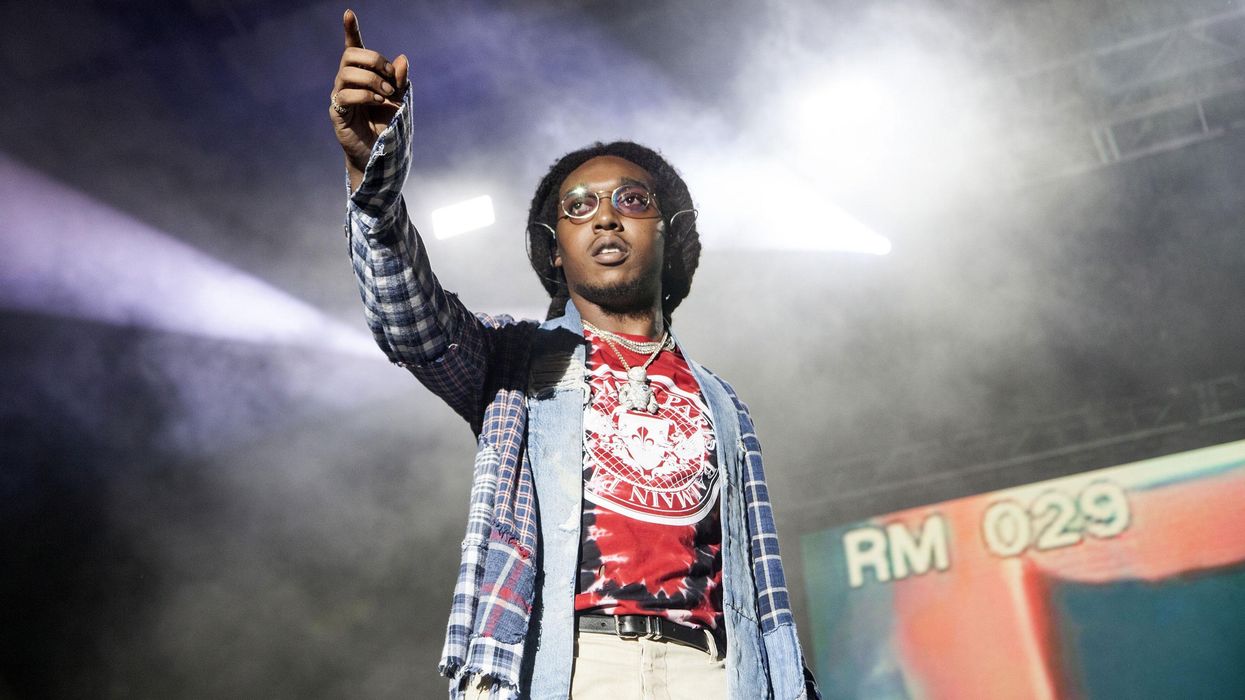 Rapper Takeoff of Migos, here performing on May 1, 2018 in Charlotte, North Carolina, is dead at 28.