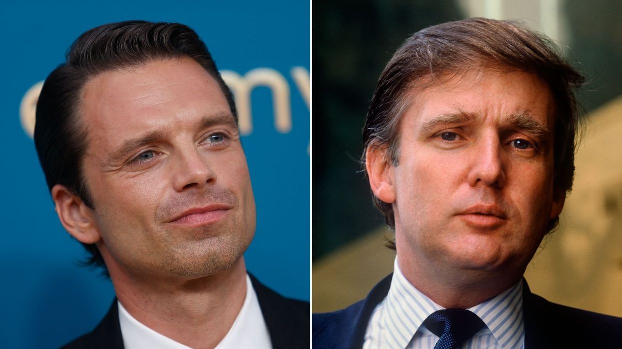 Sebastian Stan and Donald Trump