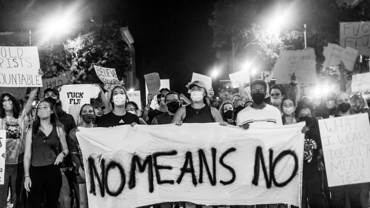 Sexual assault protest