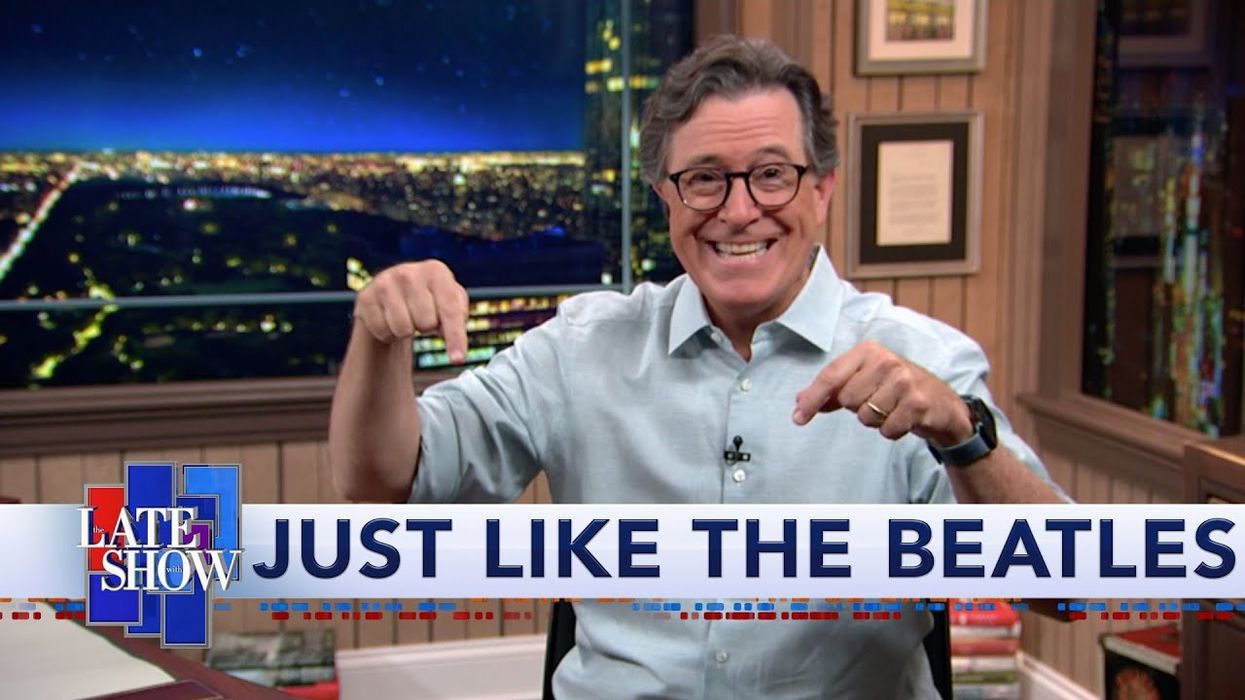 Stephen Colbert And James Corden Return To The Studio (Kind Of)