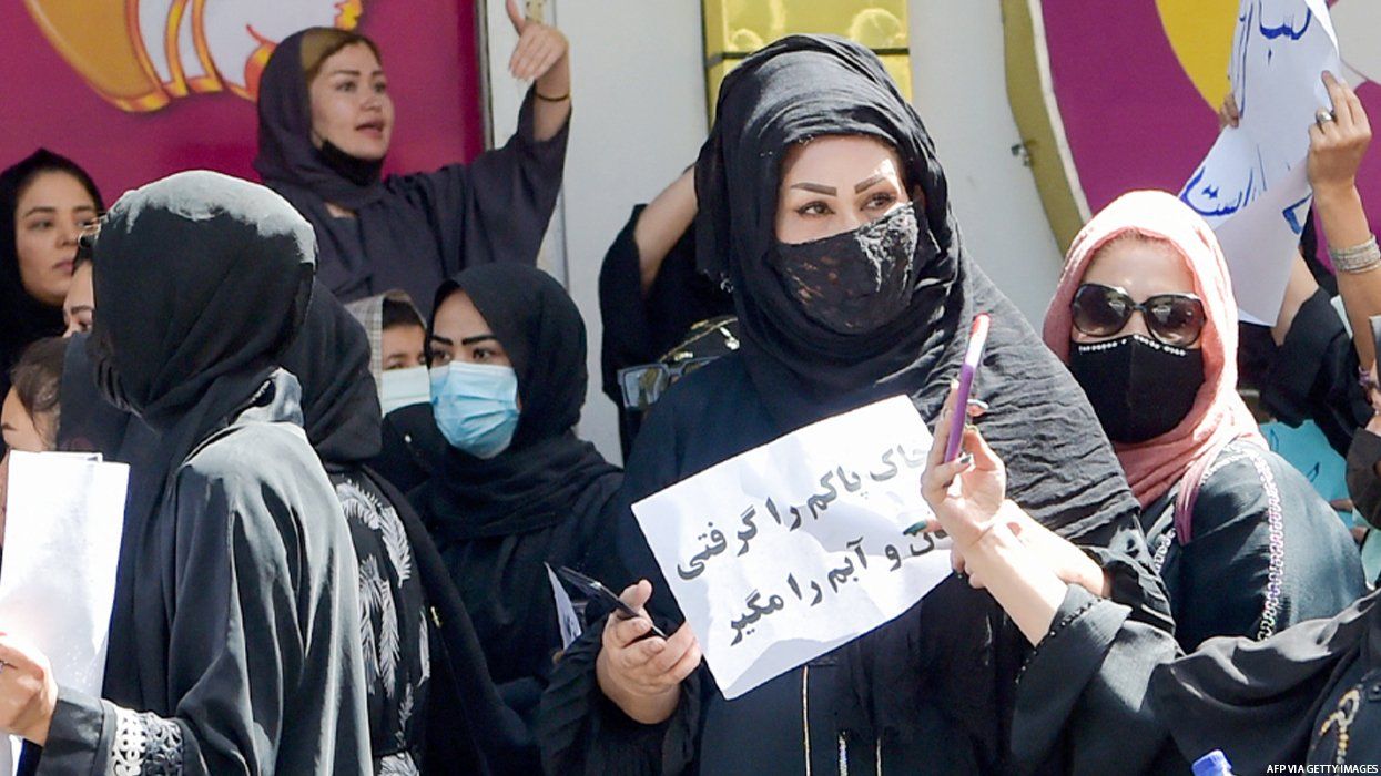Taliban Uses Fire Hoses and Bullets to Break Up Afghan Women Protesting Salon Ban