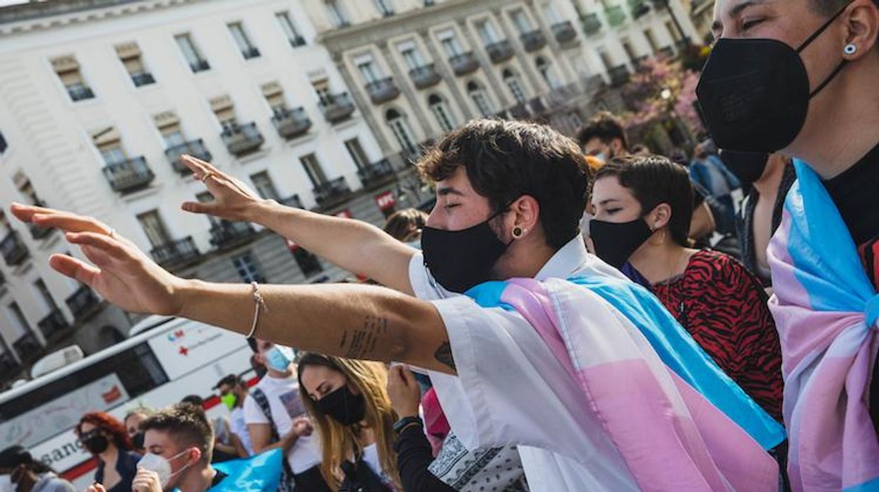 Trans rights demonstration