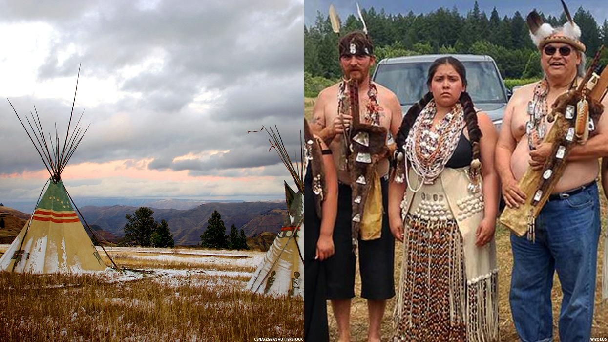 Tribal land overlooking canyon / The Wiyot tribe in northern California