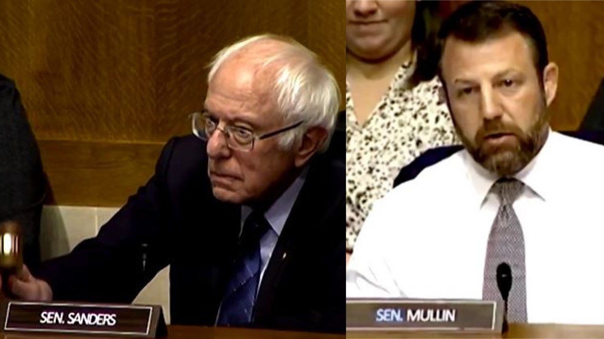 Watch Bernie Sanders Stop a Republican Senator From Fist-Fighting a Union Leader