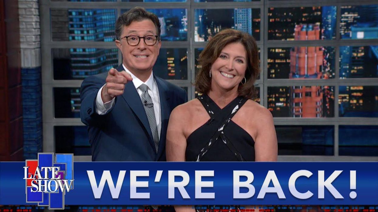Stephen Colbert Returns with a Live Audience After 460 Days